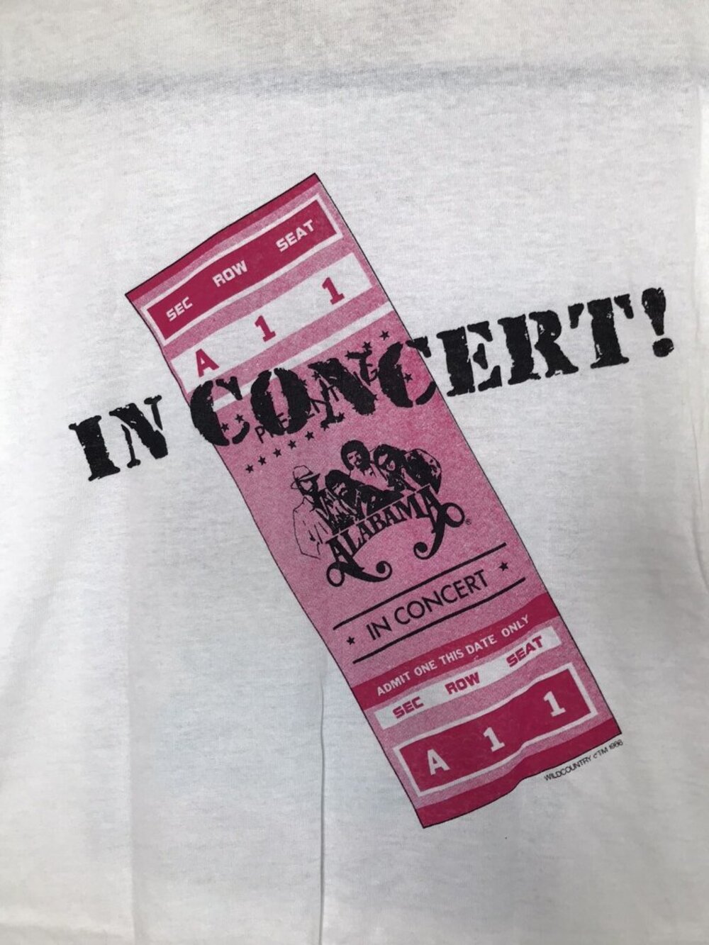 Vintage 1986 ALABAMA Country Band Single Stitch T-Shirt sz XL Made In USA unworn - Picture 7 of 9